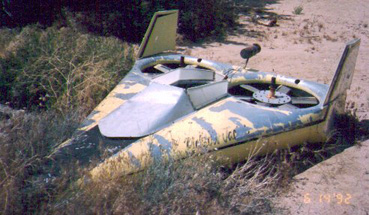 Snapshot of the Yellow Jacket where it sat for years